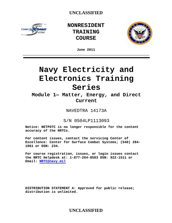 Front cover of NEETS Module 1