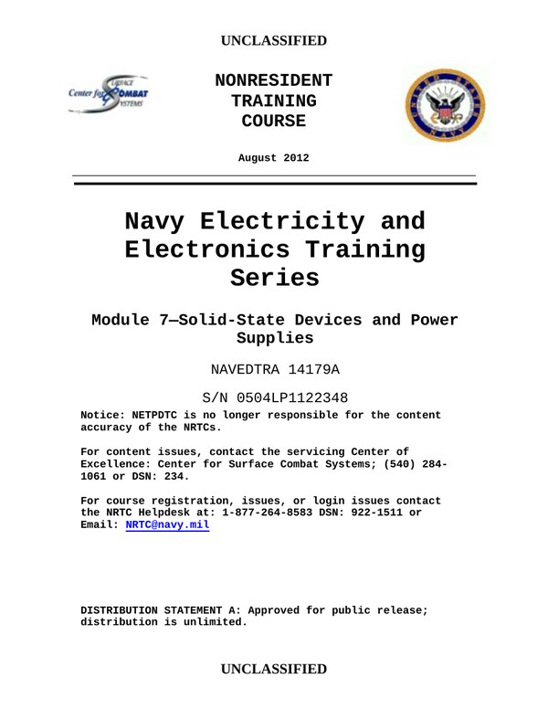 Front cover of NEETS Module 7