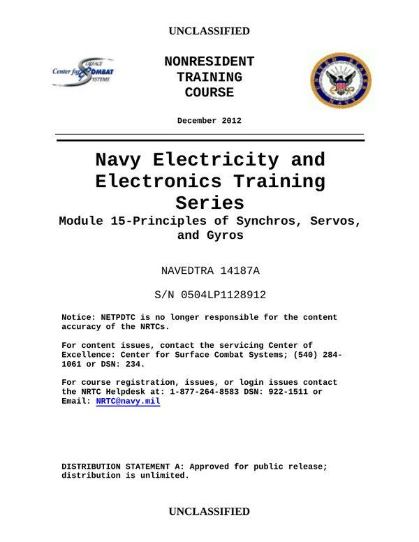 Front cover of NEETS Module 15