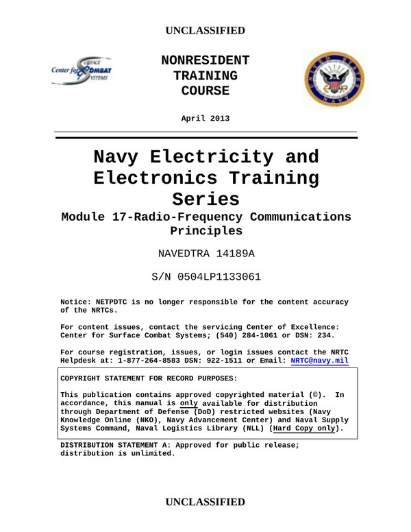 Front cover of NEETS Module 17