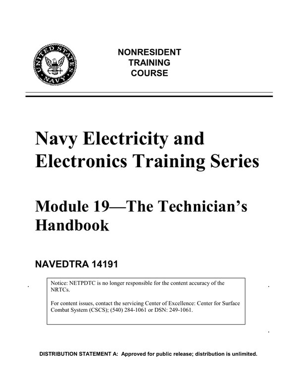 Front cover of NEETS Module 19
