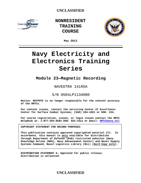 Front cover of NEETS Module 23