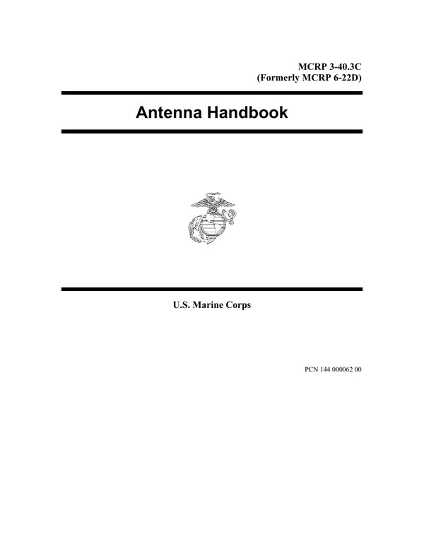 Front cover of MCRP 3-40.3C Antenna Handbook